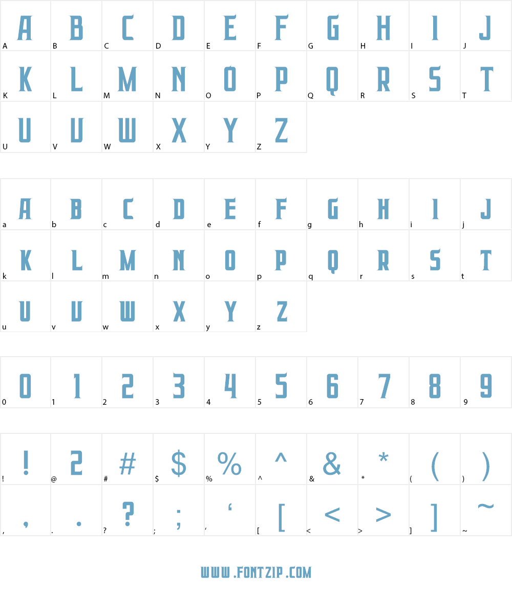 Prabowo Font Character